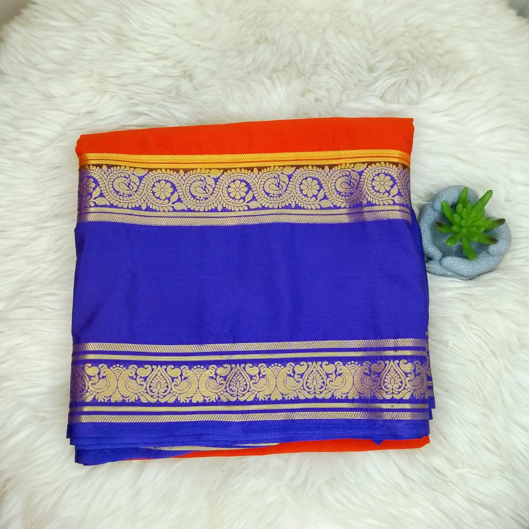 Semi Crepe Silk Saree – Bentex Border