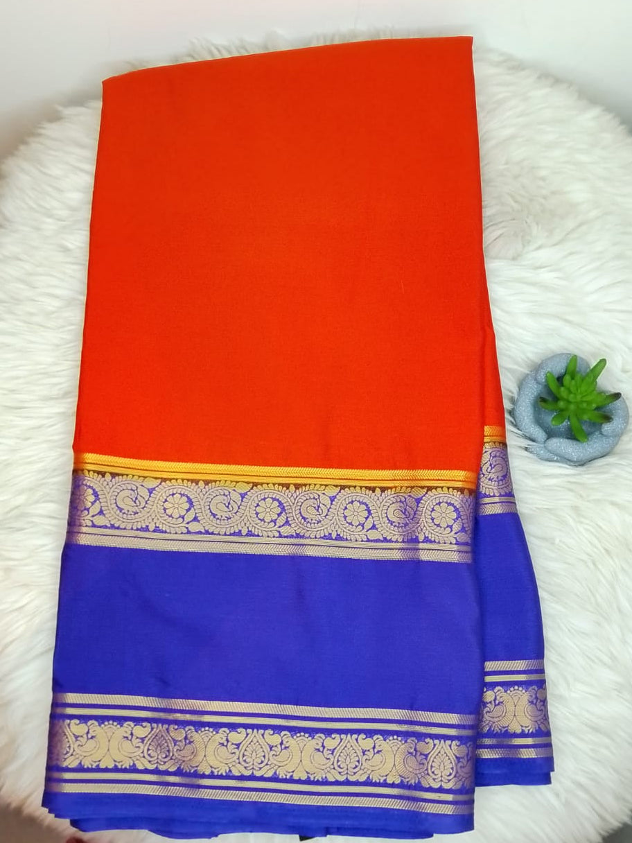 Semi Crepe Silk Saree – Bentex Border