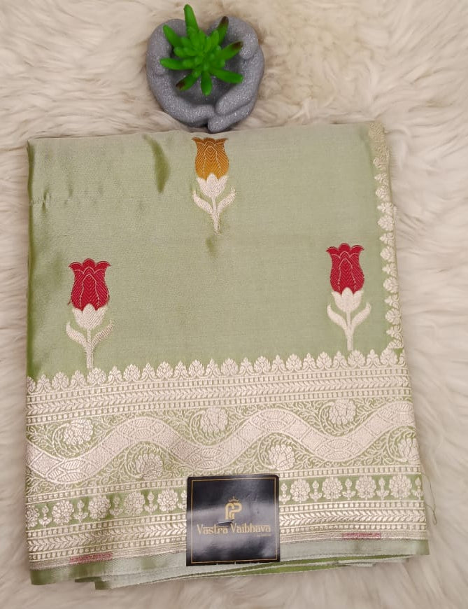 Banarasi Mashroo Saree