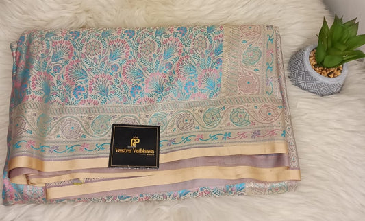 Premium Banarasi Dhori Zari Meenakari Saree