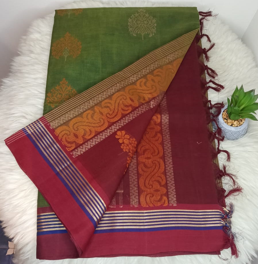 Pure Handloom Cotton 120/80 Saree