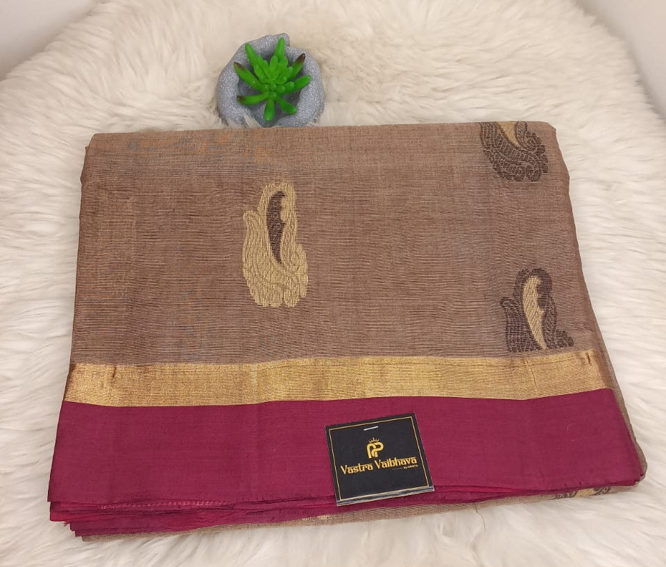Pure Handloom Cotton 120/100 Saree