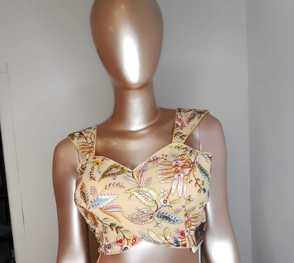 Natural Crepe Floral Blouse