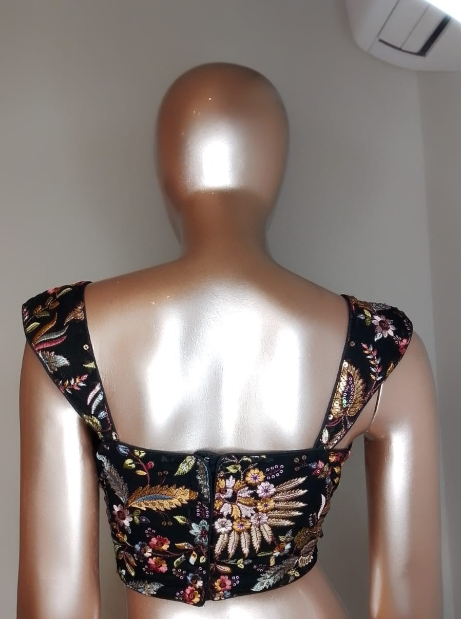 Natural Crepe Floral Blouse