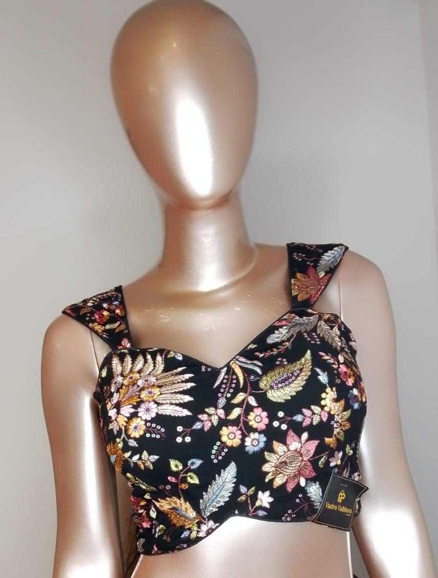 Natural Crepe Floral Blouse