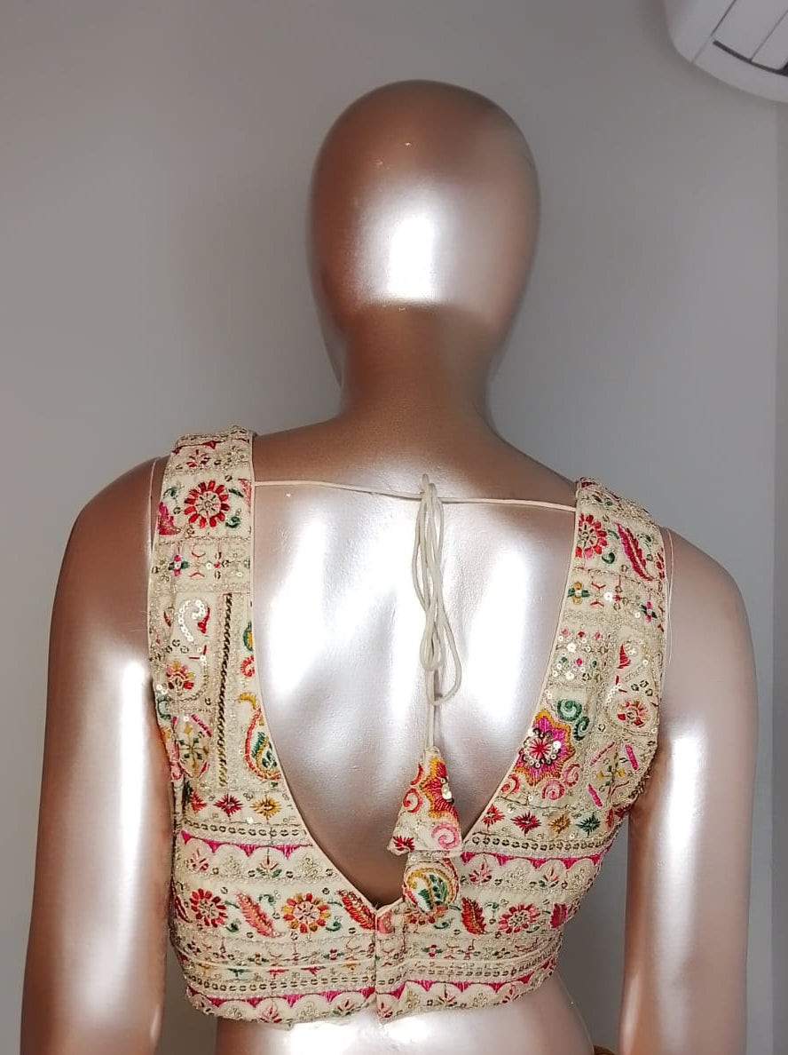 Hand-Embroidered Designer Blouse
