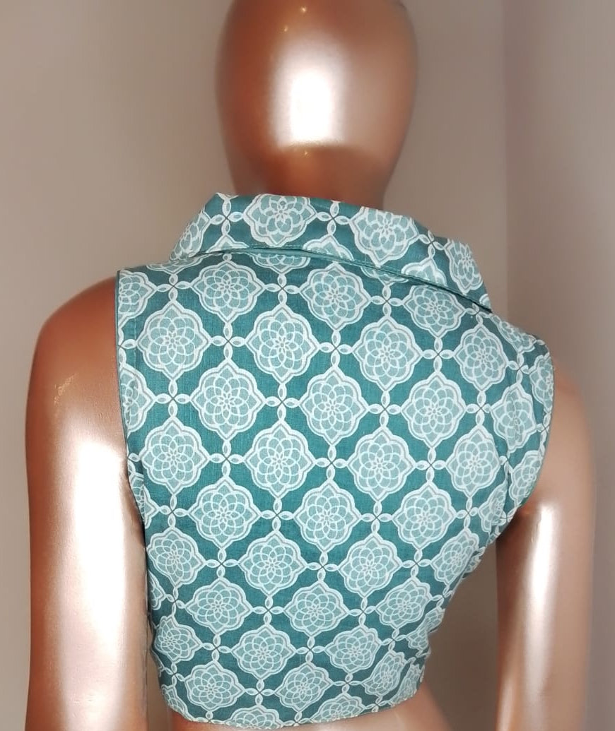 Kalamkari Printed Collar Blouse