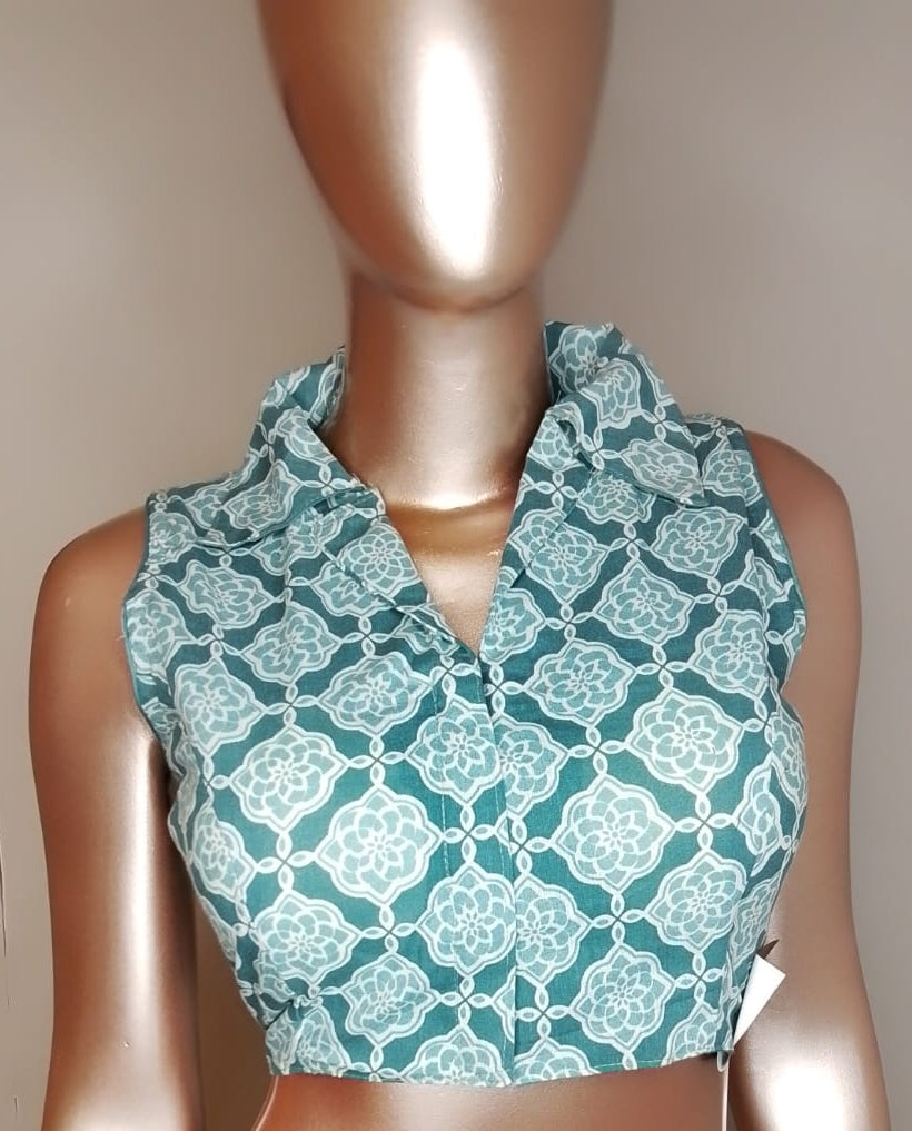 Kalamkari Printed Collar Blouse