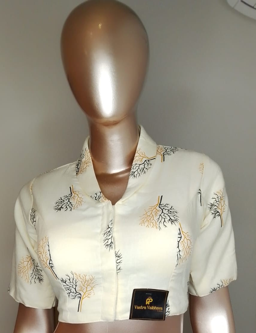 Printed Cotton Blouse