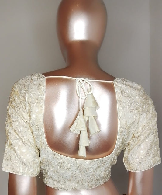 Cream Designer Blouse