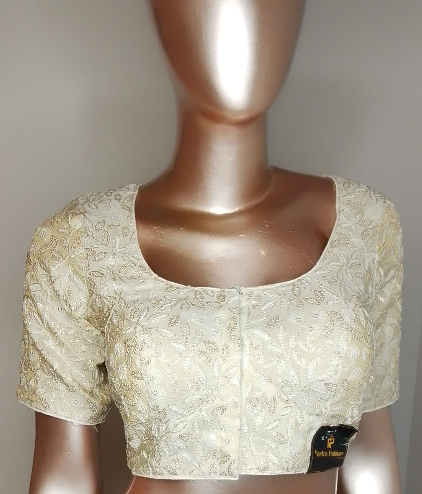 Cream Designer Blouse