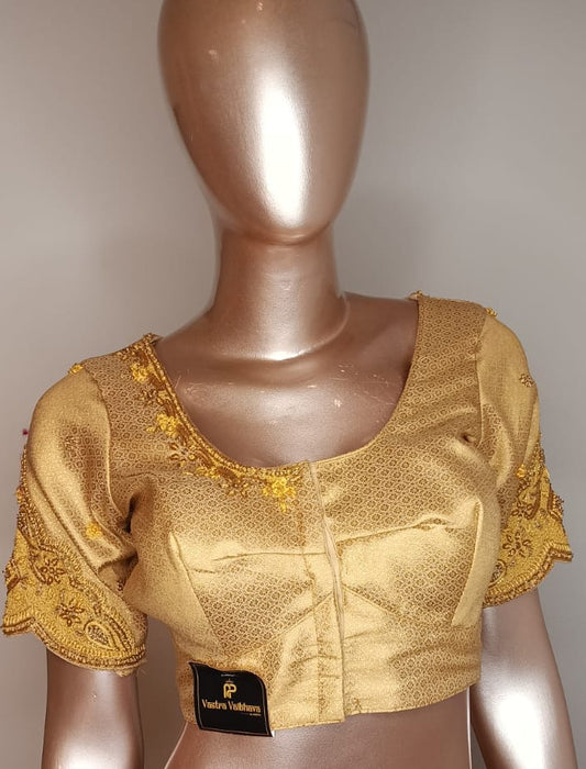 Hand Work Blouse -Cream