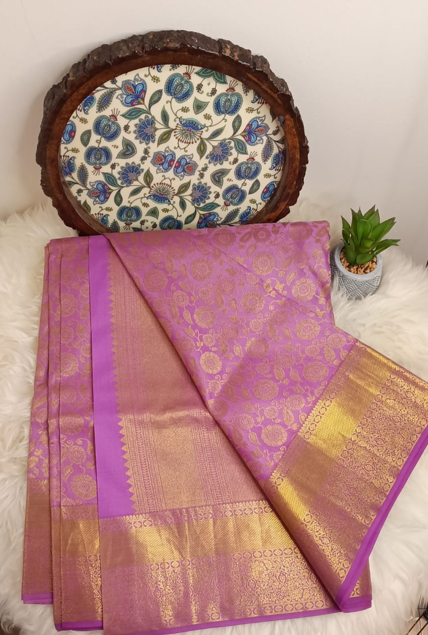 Pure Kanchipuram Brocade Silk Saree