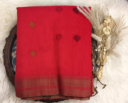 Cotton Kora Silk Saree H/L