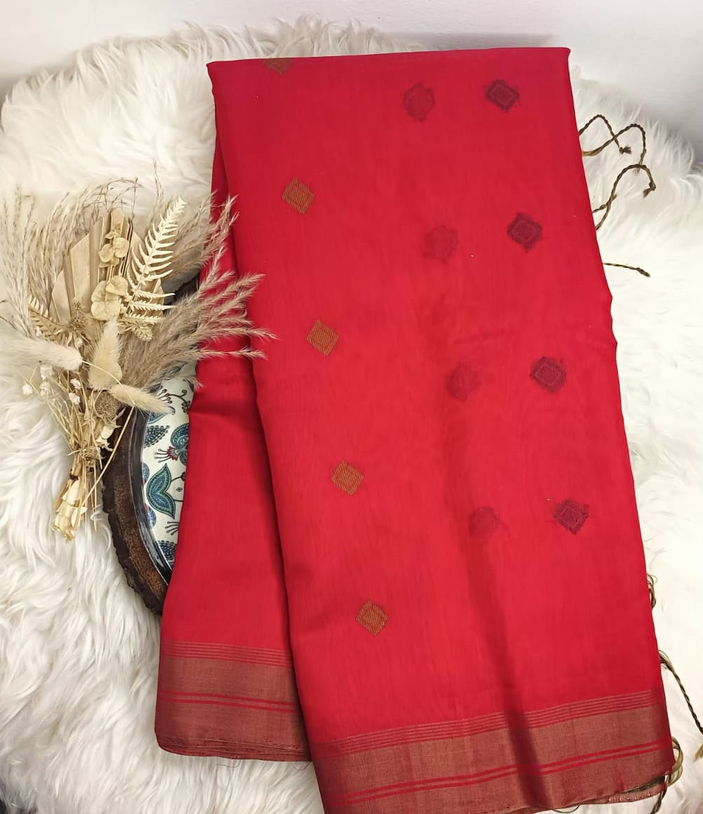 Cotton Kora Silk Saree H/L