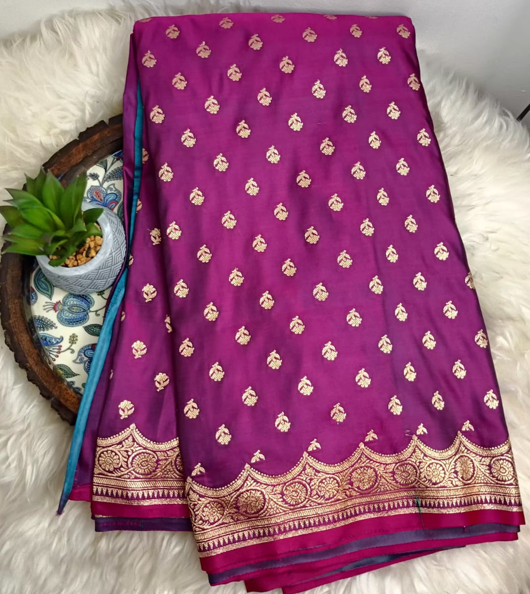 Banarasi Mashroo Silk Saree