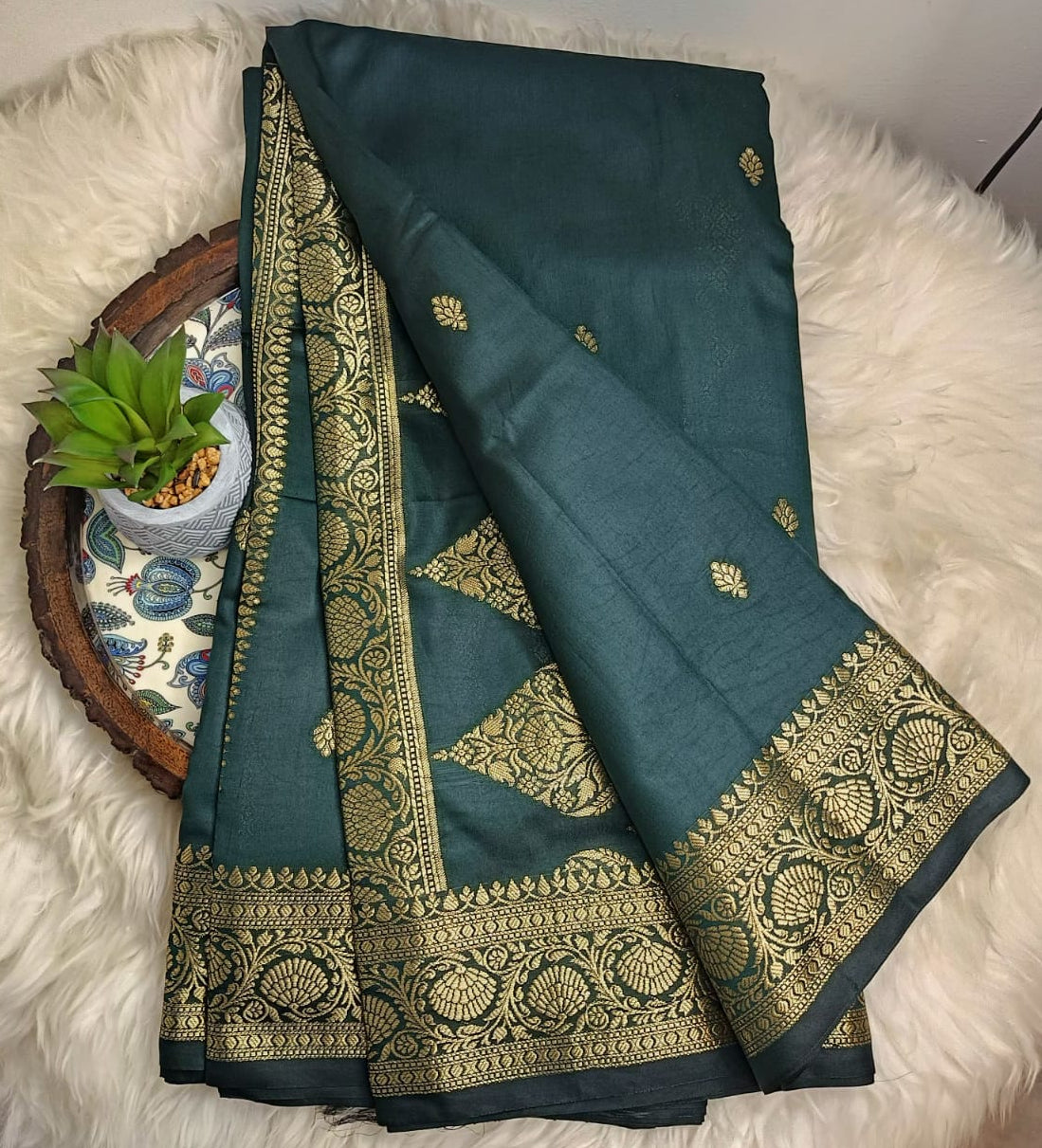 Semi Banarasi Katan Silk Saree