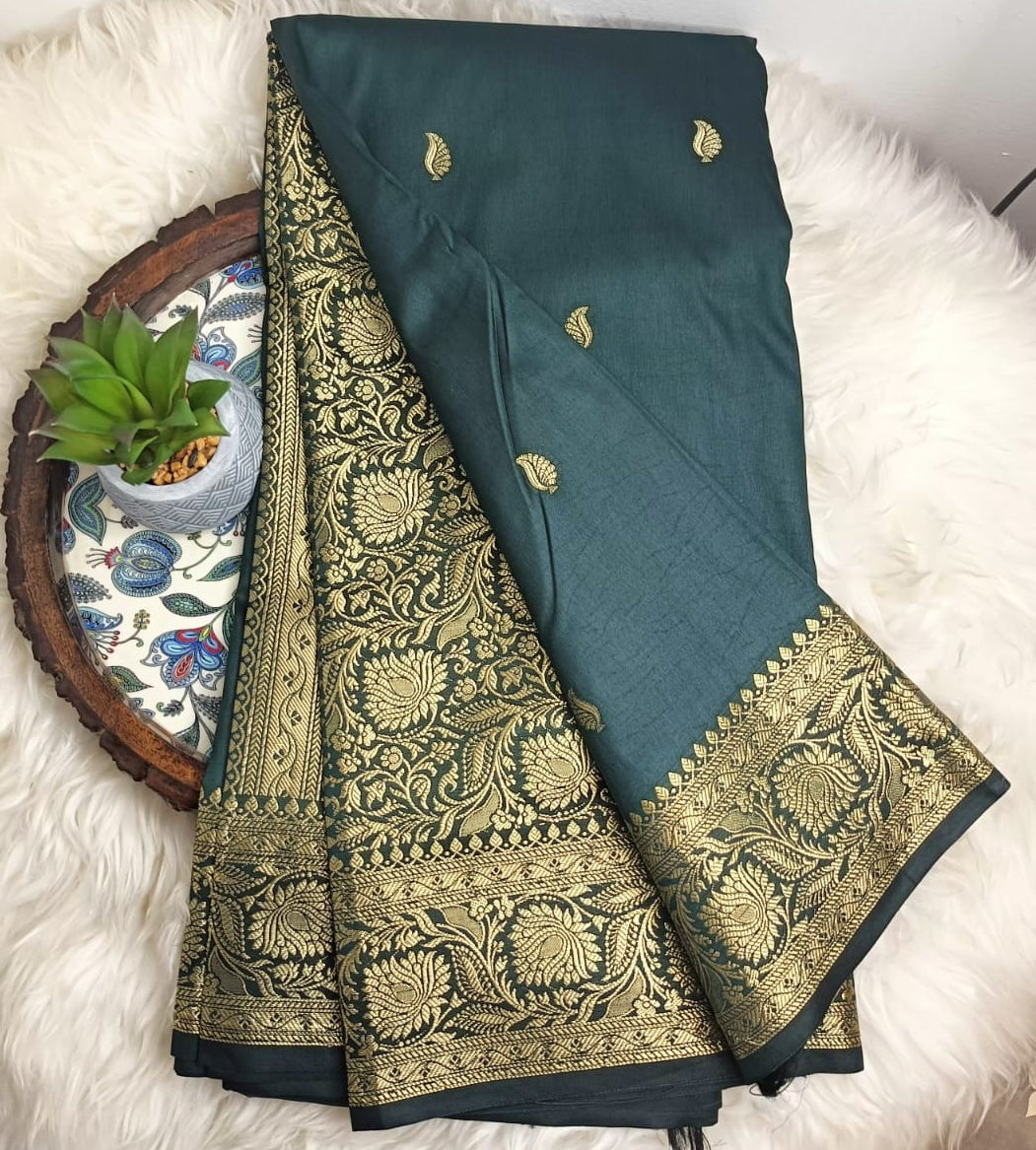 Semi Banarasi Katan Silk Saree