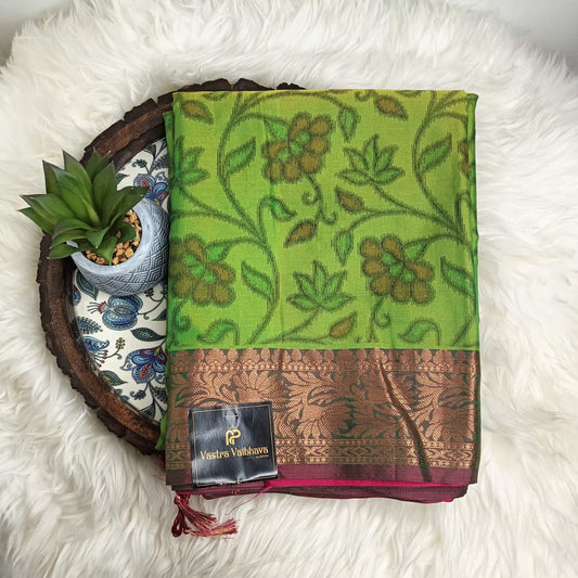 Semi Banarasi Mashroo Silk Saree