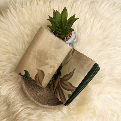 Banana Stem Saree – Matchbox Size Folding (No Blouse)