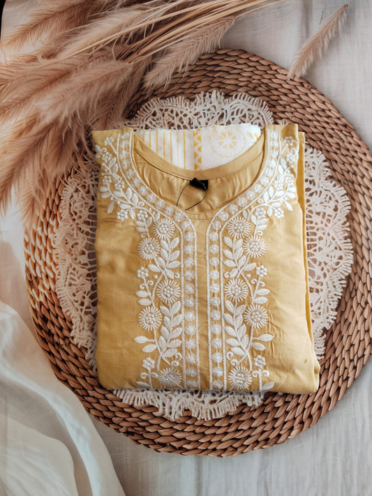 Rayon with Embroidery work