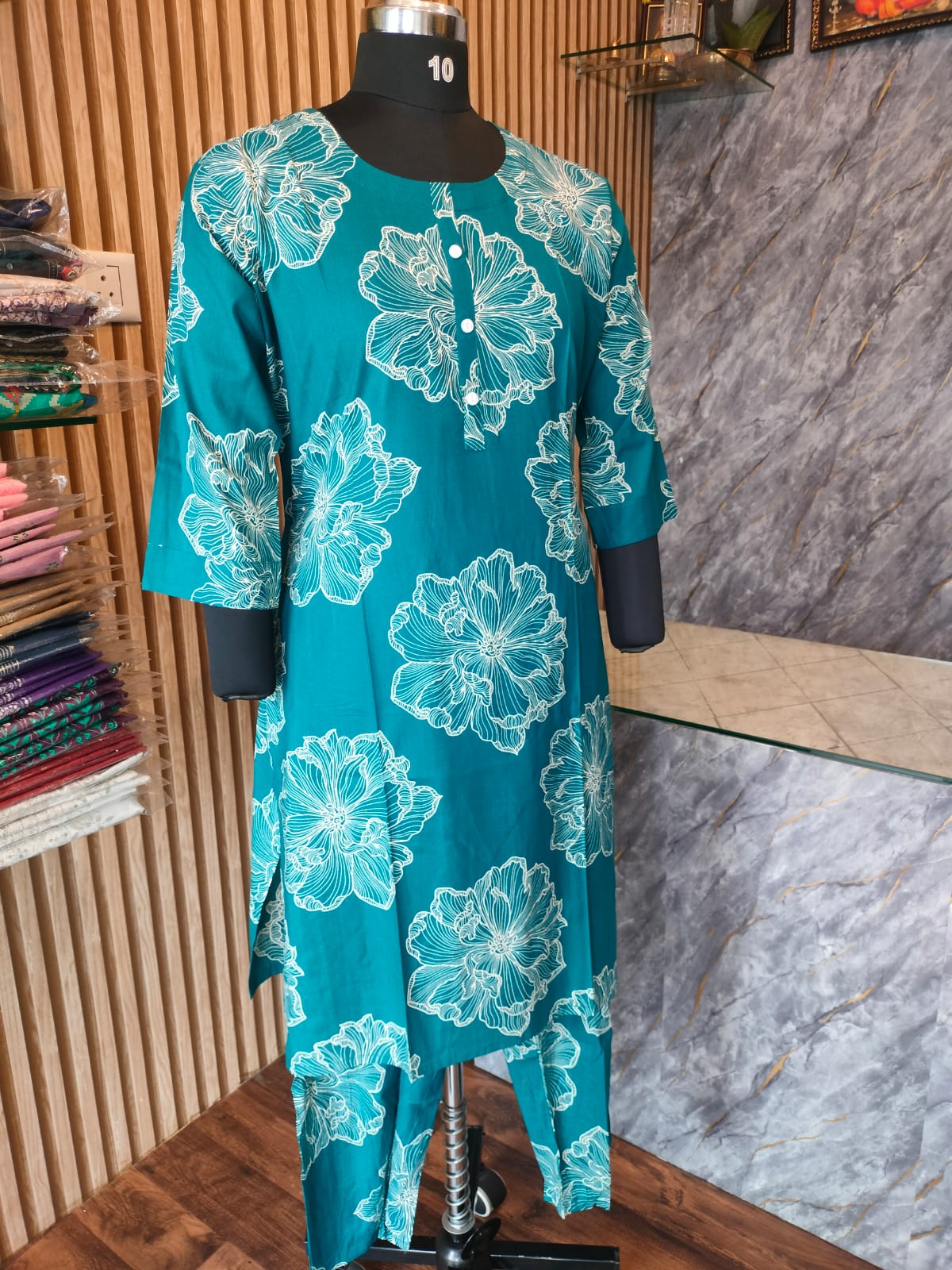 Teal Green Cotton Co-Ord sets