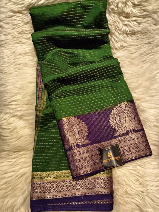 CANBERRY SILK- EMERALD GREEN & ROYAL PURPLE