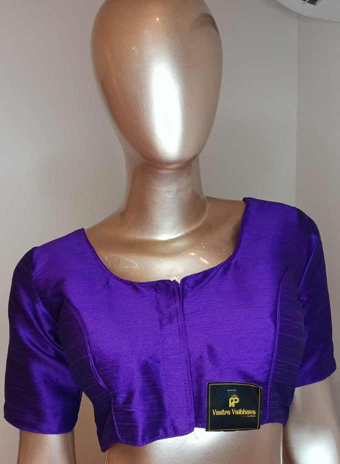 Raw Silk Plain Blouse