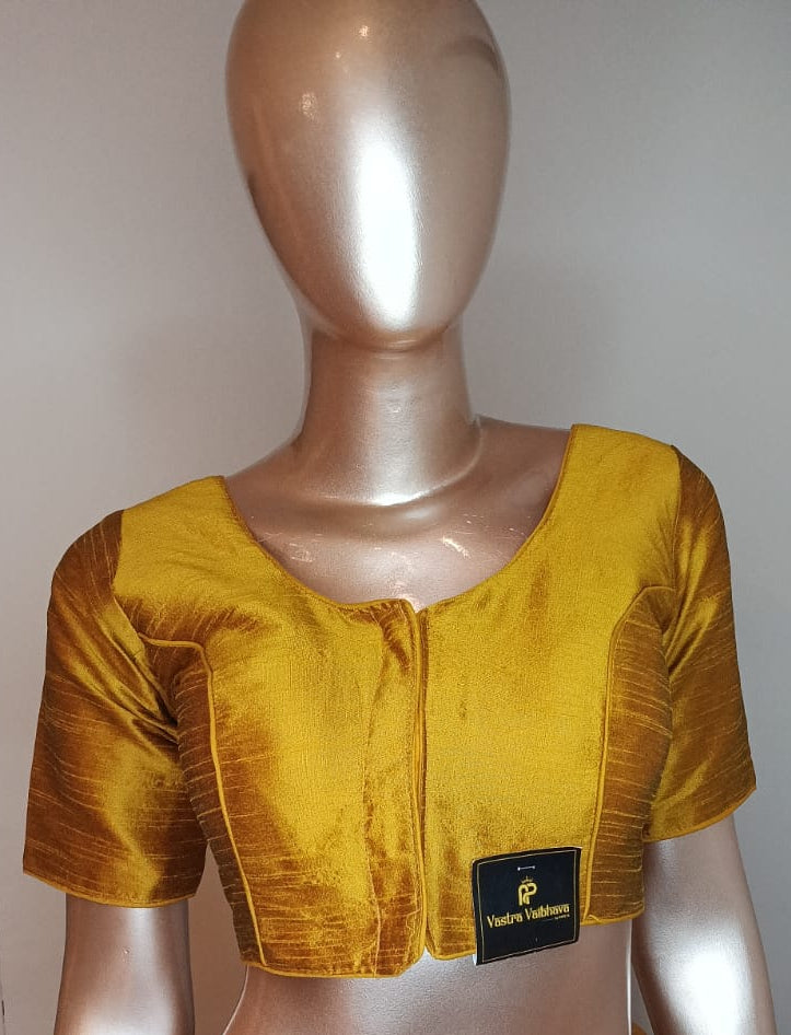 Raw Silk Plain Blouse