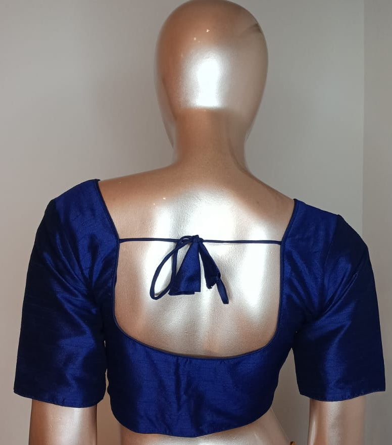Raw Silk Plain Blouse