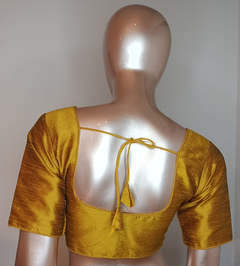 Raw Silk Plain Blouse
