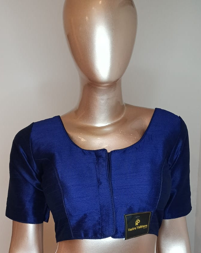 Raw Silk Plain Blouse